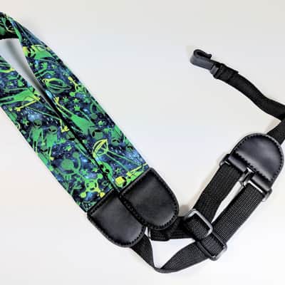 UFO Alien Ukulele Strap -Uke-FO- Green Alien Ukulele Straps - Flying Saucer Ukulele Strap - Area 51 image 2
