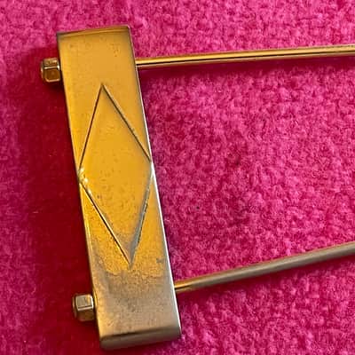 vintage usa 1965 Gibson gold tailpiece for es-345 355 thinline archtop 1968 1970 1972 jazz guitar 1969 image 14