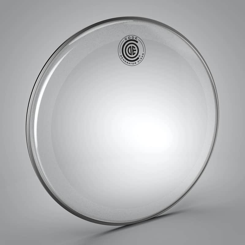 Code Code Generator 10″ Drum Head Clear, Clear Clear