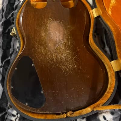 Gibson SG Custom "Large Guard" with Maestro Vibrola 1966 - 1971 - Walnut imagen 11