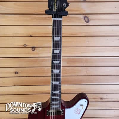 Epiphone IBG Firebird with Epiphone Premium Gig Bag - Wine Red, ProBucker FB720 Firebird Pickups, Grover Tuners image 4