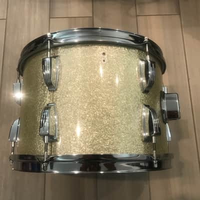 Ludwig 13" Silver Sparkle 3 Ply Maple tom drum 1960's image 6