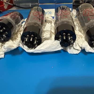 JJ Electronic 6CA7 Power Tube Matched Quad 2010s - EL34 Big Bottle variant image 2