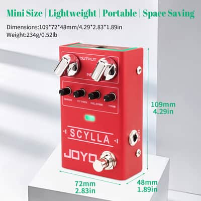 JOYO Scylla R-27 Bass Guitar Compressor Effect Pedal with Low Noise High Dynamic Control image 7