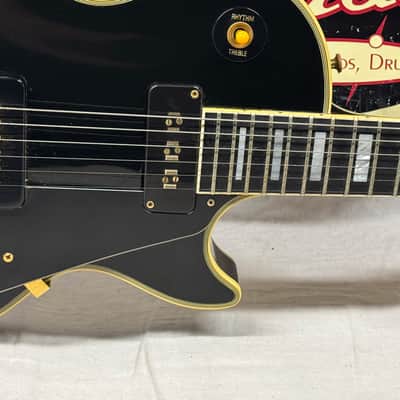 Gibson Custom 1954 '54 Les Paul Custom Staple Pickup Reissue Guitar with Bigsby + Case - Black Beauty image 7