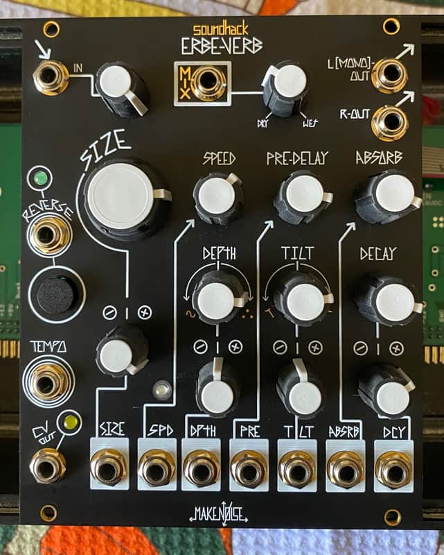 Make Noise Black and Gold Erbe-Verb Eurorack Reverb Effect Module image 1