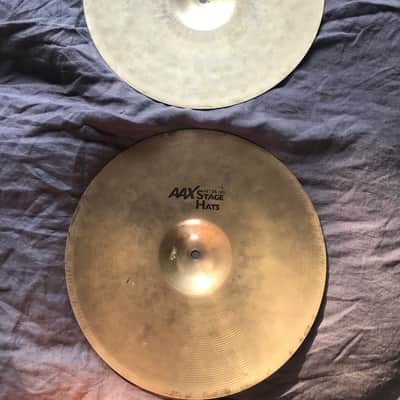 Sabian 14" AAX Stage Hi-Hat Cymbals (Pair) - Vintage New Beat / Quick Beat image 4