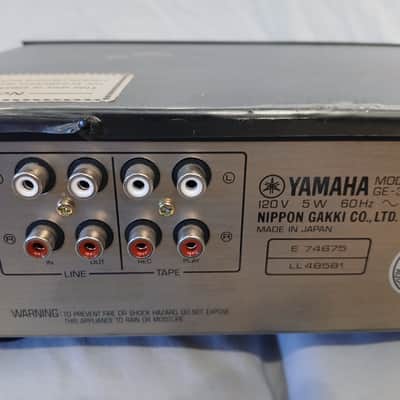 Yamaha Yamaha GE-3 Natural Sound Graphic Equalizer 1984 w/ Factory Protective Plastic image 5