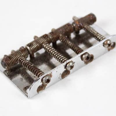 1966 Vintage Fender Precision Bass/Telecaster/Jazz Bass BRIDGE w/Original Screws USA 1960s image 3