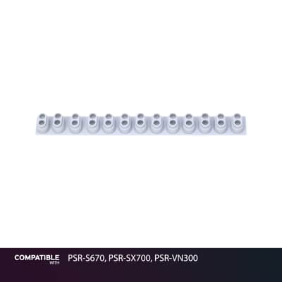 Yamaha 13-Key Rubber Contact Strip for PSR-S670, PSR-SX700, PSR-VN300