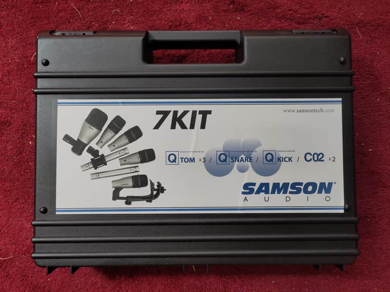Samson 7Kit 7 Piece Drum Mic Set 2010s - Silver/Black image 1