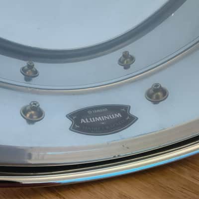 Yamaha SD3965 14x6.5 CHROME OVER ALUMINUM SNARE anni 2000 image 3