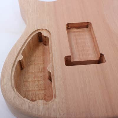 Guitar Body Mahogany Wood Unfinished Guitar DIY Humbucker Pickup image 2