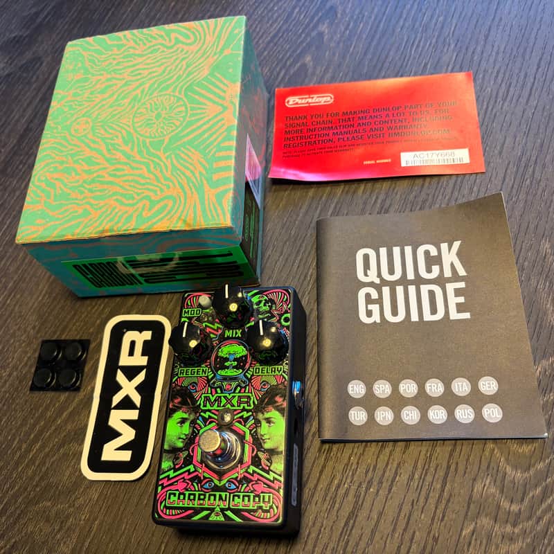 MXR ILD169 I Love Dust Limited Edition Carbon Copy 2018 - Green/Pink Graphic image 1