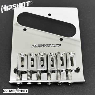 NEW Hipshot Telecaster® Retrofit Bridge 3 Mount Hole - Bender - STAINLESS STEEL image 1