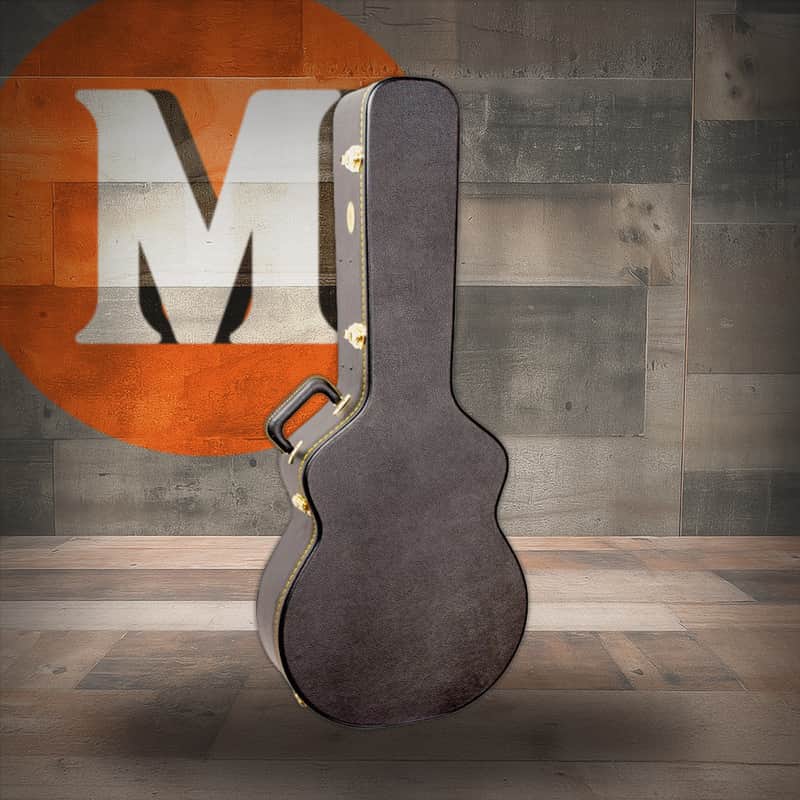 MBT MBTJUGCWBK Wooden Jumbo Guitar Case Black (MBTJUGCWBK-U) image 1