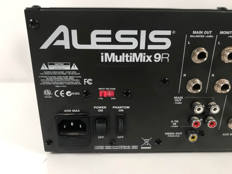 Alesis iMultiMix 9R Audio Mixer Equalizer iPod Dock | Reverb Canada