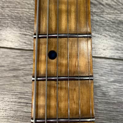 WanderKaueven Custom T-Style Electric Guitar - aged black finish image 9