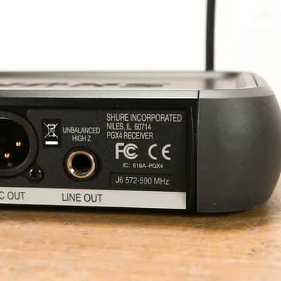 Shure PGX14 Wireless Beltpack System - J6 Band: 572-590 MHz CG014K4 image 5