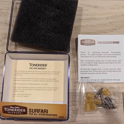 Tonerider TRS5 Surfari Alnico 3 Strat Stratocaster Pickup Set White image 8