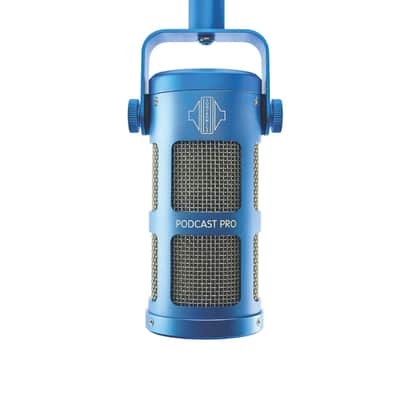 Sontronics Podcast Professional Dynamic Mic for Podcast, Broadcast, Streaming, Gaming & VC - XLR Connection, No Phantom Power Required - Lifetime Microphone Warranty - Designed & Built in UK (Blue) image 1