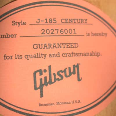 Gibson J-185 Century 12-Fret Vintage Sunburst image 10
