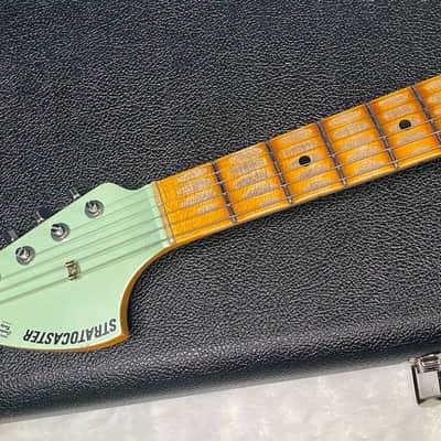 NEW! Fender Custom Shop Special Run '69 Stratocaster Heavy Relic - Handwound P/U's - Aged Surf Green Pearl - Reverse Headstock - 7.65lbs - Authorized Dealer - SUPER RARE! G07476 image 10
