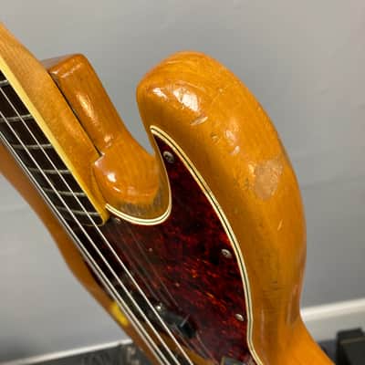 1966 Fender Jazz Bass Natural Refinish w/Case image 12