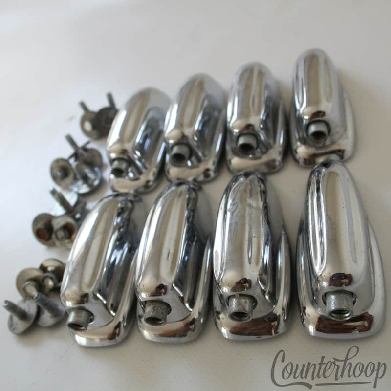 *Slingerland 8x Sound King Lugs Bass Drum Chrome USA Set Parts Vintage 60s-70s* image 1