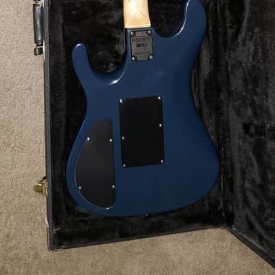 Legendary Very Rare kramer nightswan lightning 1989 dark blue with lightning storm paint job image 4