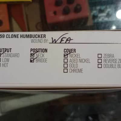 Mojotone '59 Clone Humbucker Guitar Pickup Set - Nickel - S3PAF728-S-N image 2