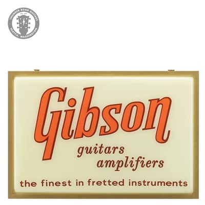 Gibson "Guitars & Amplifiers" Vintage Lighted Sign