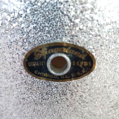 Slingerland #20B 7x15" Concert Radio King Snare Drum Silver Sparkle 10/10/58 3Pt image 2
