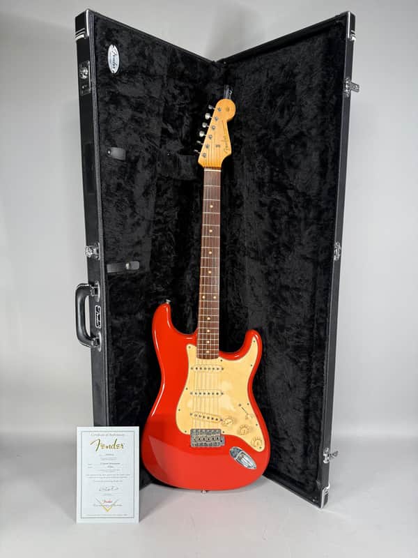 2002 Fender Custom Shop Stratocaster Jason Davis Master Built | Fiesta Red Finish W/HSC image 1