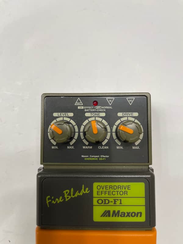 Maxon Fire Blade OD-F1 オーバードライブ エフェクター Maxon OD-F1 Fire Blade Overdrive Effector Vintage Guitar | Reverb