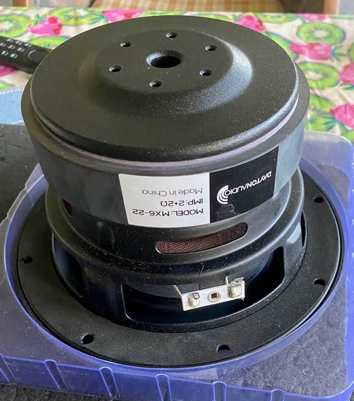 Dayton Audio MX6-22 6-1/2" DVC Subwoofer Driver 2 Ohms Per Coil image 1