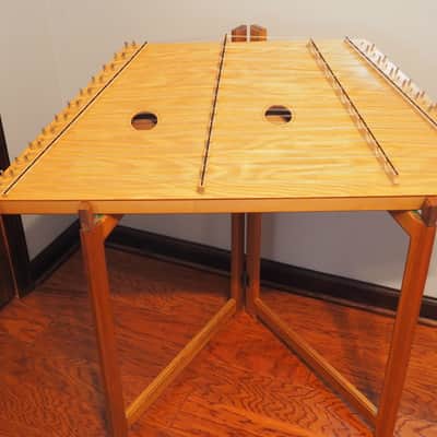 grassroots hammered dulcimer 1991 light brown stain image 2