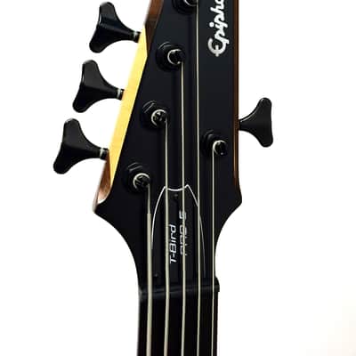 Epiphone Thunderbird Pro V 5-String Electric Bass Guitar - Natural Oil image 7