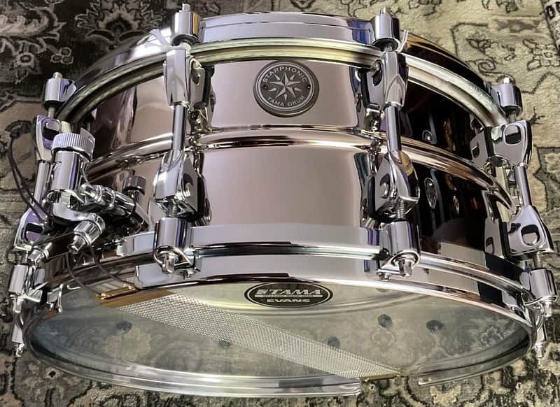 Mint Tama 6x14 Starphonic Snare Drum - Nickel Plated Brass image 1