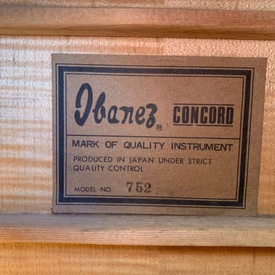 Ibanez Concord 752 "Black Beauty" | Vintage Acoustic Guitar | Japan 1976 image 15