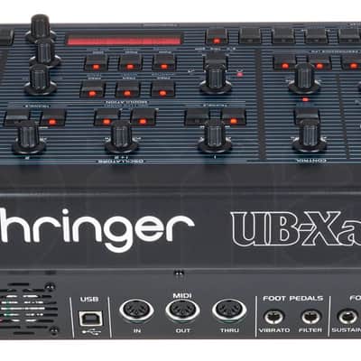 Behringer UB-Xa D 16-Voice Desktop Synthesizer 2024 - Present - Blue with Wood Sides image 2