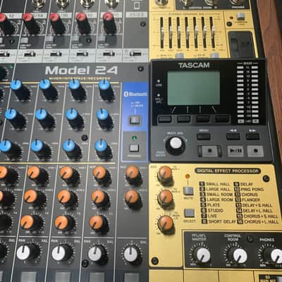 TASCAM Model 24 Multitrack Recorder / Mixer / USB Interface 2018 - Present - Black with Wood Cheeks image 3