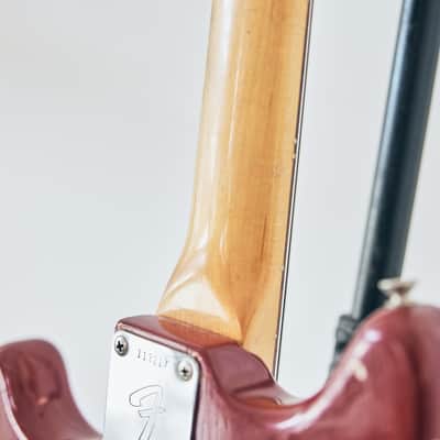 Fender Mustang Guitar with Rosewood Fretboard 1966 - Dakota Red image 7