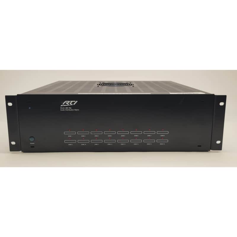 RTI AD-16x Audio Distribution Matrix -Powers On- For Parts/Repair Only image 1