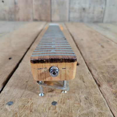 Teisco Neck 1960s with Logo, String Tree, Neck Plate and Screws - Natural image 8