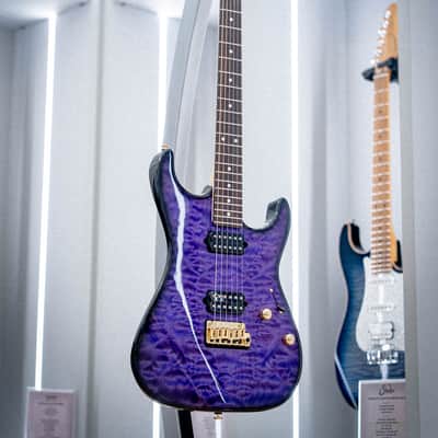 Suhr Standard Thin Burst LE Trans Purple, Roasted Alder, Quilt Maple, IRW, Gold Hardware HH image 1