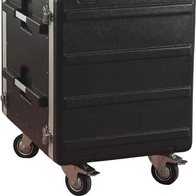 Gator GRC-10X12-PU Molded 10U Top/12U Side Rack Case w/ Wheels