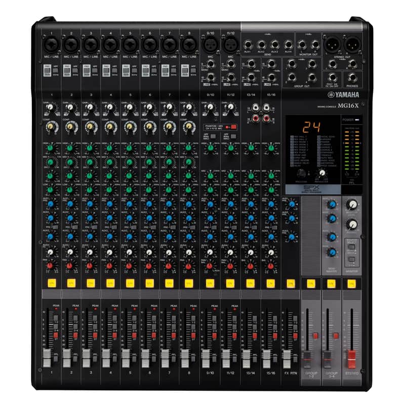 Yamaha MG16X CV 16 Channel Stereo Mixer image 1