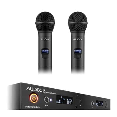 Used AP42OM2A Audix AP42 OM2 Dual Handheld Wireless Microphone System- A Band image 3