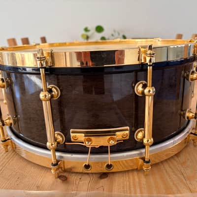 Pearl M-1946 50th anniversary snare 14x5.5” 1996 - #Black mist image 12